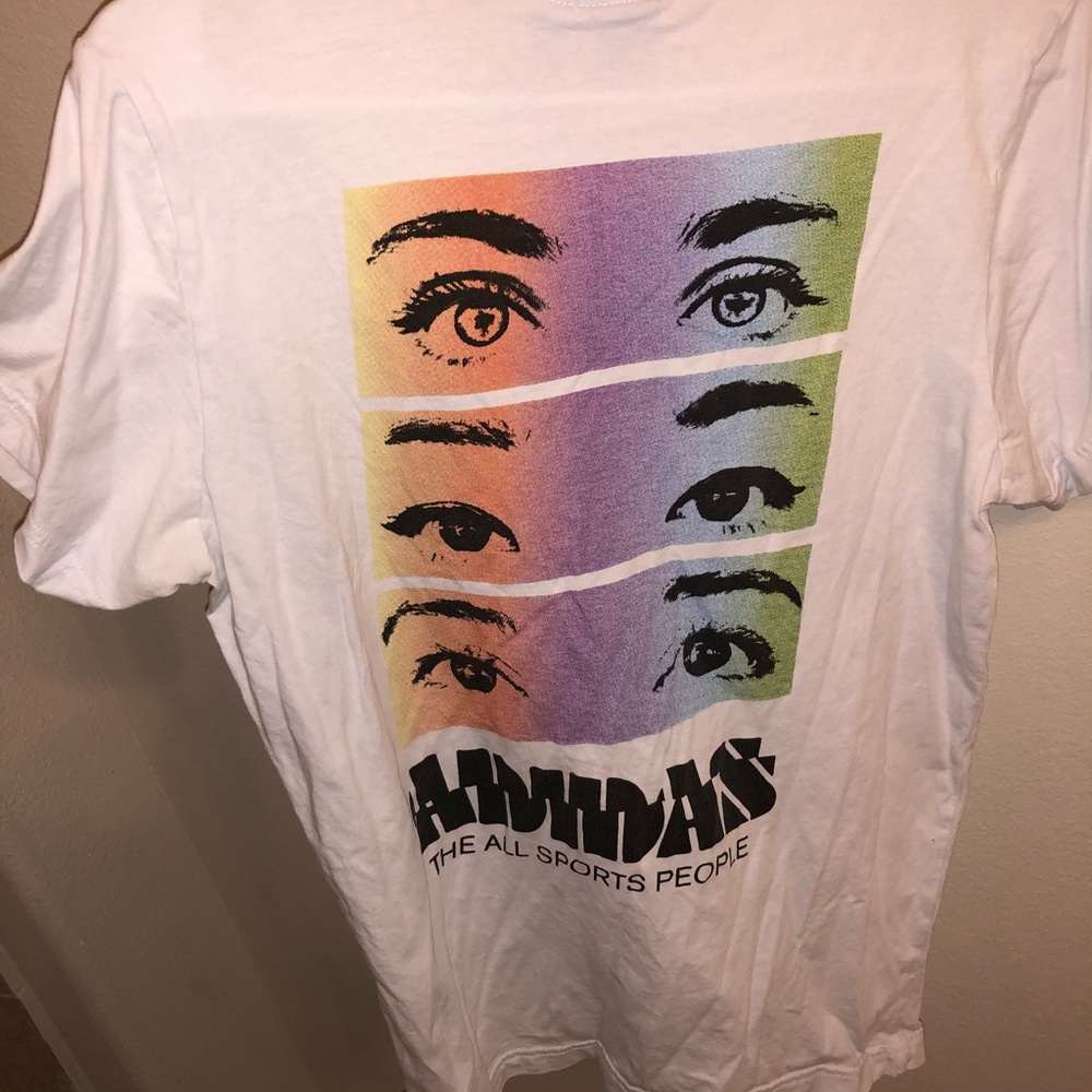 White adidas tee